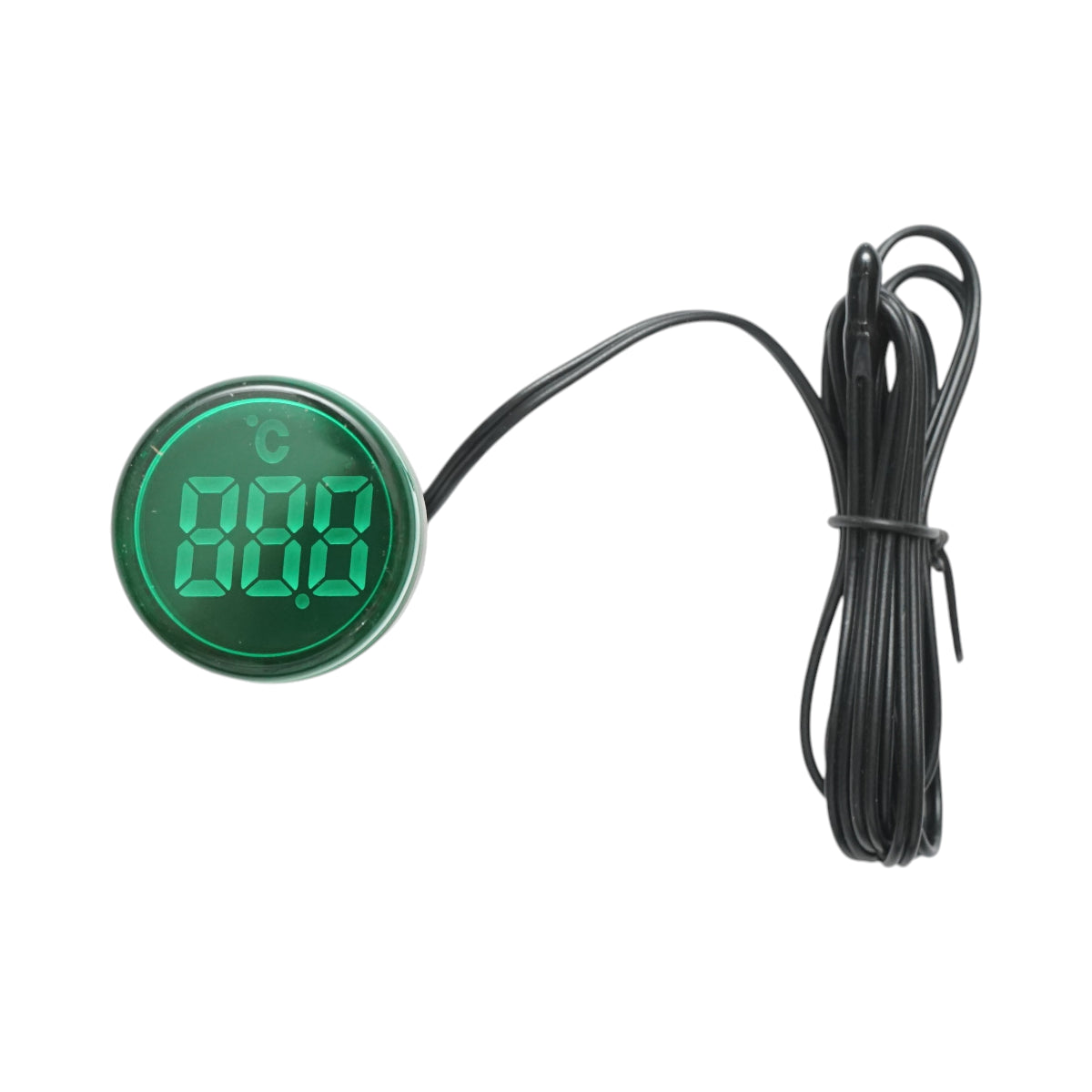 Indicatore digitale di temperatura con sonda LED verde 220V/380V AC Ø 22mm Breckner Germany