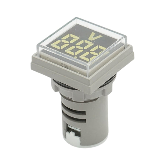 Indicatore digitale voltmetro a LED bianco 50-500V AC Ø 22mm Breckner Germany