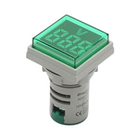 Indicatore digitale voltmetro a LED verde 50-500V AC Ø 22mm Breckner Germany