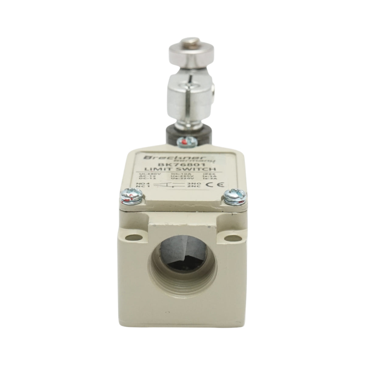 Interruttore di fine corsa con braccio regolabile e rullo – 380V / 1NO + 1NC / IP66 Breckner Germany