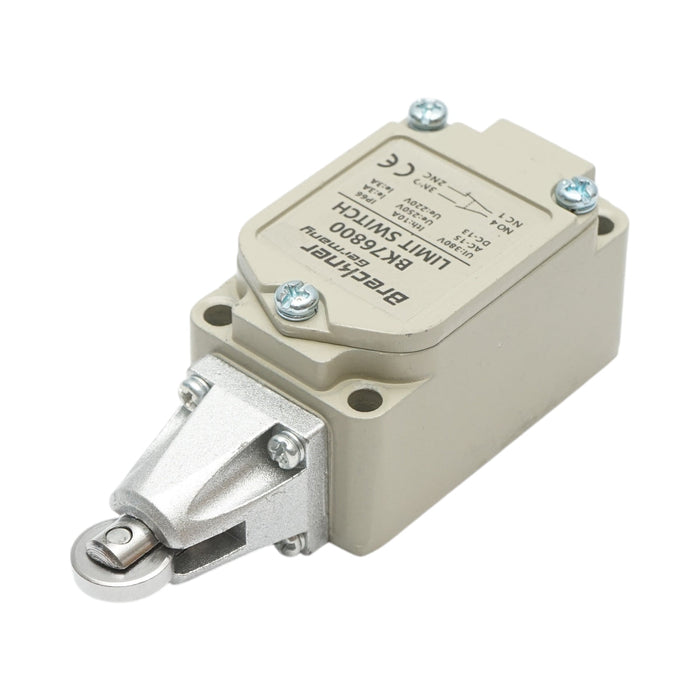 Interruttore di fine corsa con rullo orizzontale – 380V / 1NO + 1NC / IP66 Breckner Germany
