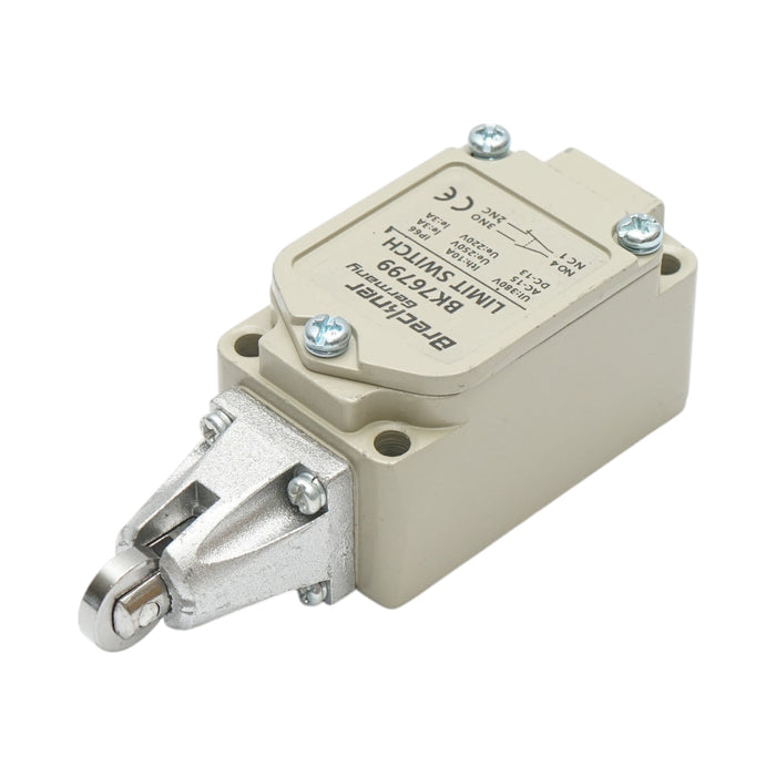 Interruttore di fine corsa con rullo verticale – 380V / 1NO + 1NC / IP66 Breckner Germany