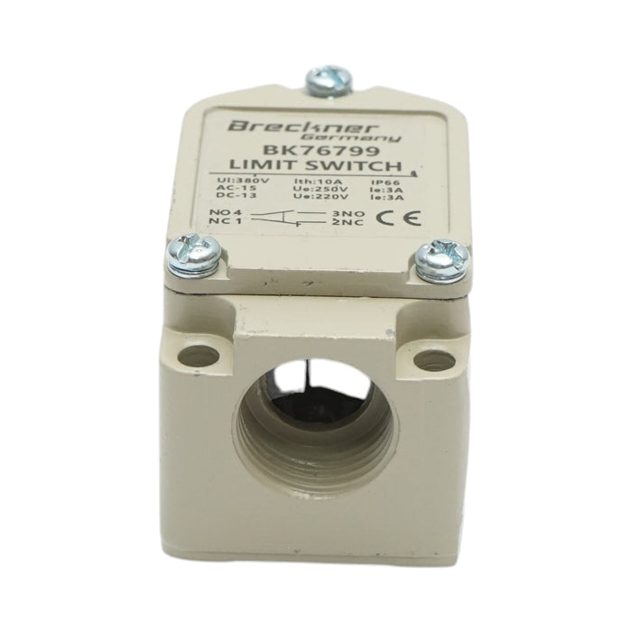 Interruttore di fine corsa con rullo verticale – 380V / 1NO + 1NC / IP66 Breckner Germany