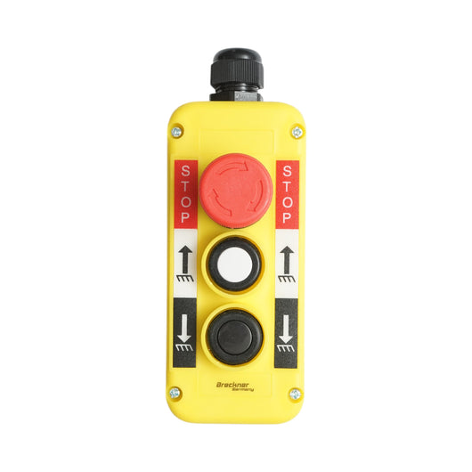 Telecomando industriale a 3 comandi, pulsante di arresto di emergenza IP54 Breckner Germany