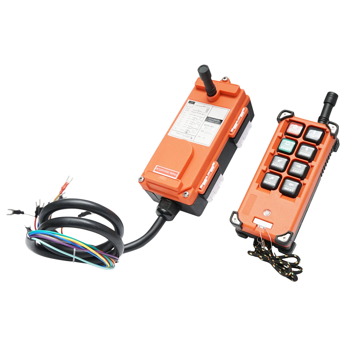 Telecomando industriale wireless con 6 comandi AC 220V e protezione dall'acqua Breckner Germany