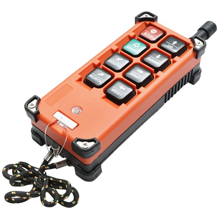 Telecomando wireless industriale con 6 comandi DC 12V/24V e protezione dall'acqua Breckner Germany