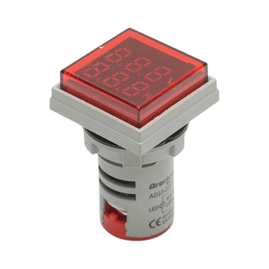 Voltmetro digitale e indicatore di frequenza LED rosso 0-99Hz/50-500V AC Ø 22mm Breckner Germany