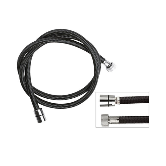 Flessibile per doccia in nylon nero