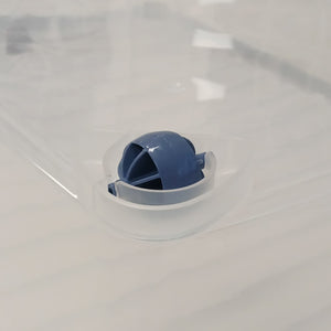 CONTENITORE SOTTOLETTO 28L 55X39XH17CM CON RUOTE