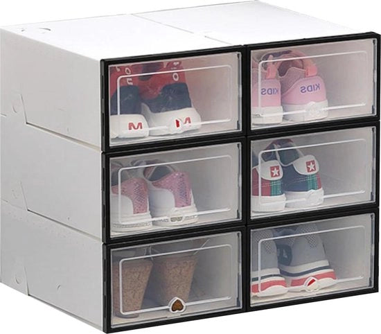 Rack per scarpe modulare per camera da letto e soggiorno - Piastra per sneaker - Spazio di stoccaggio per la casa - 6 Pair