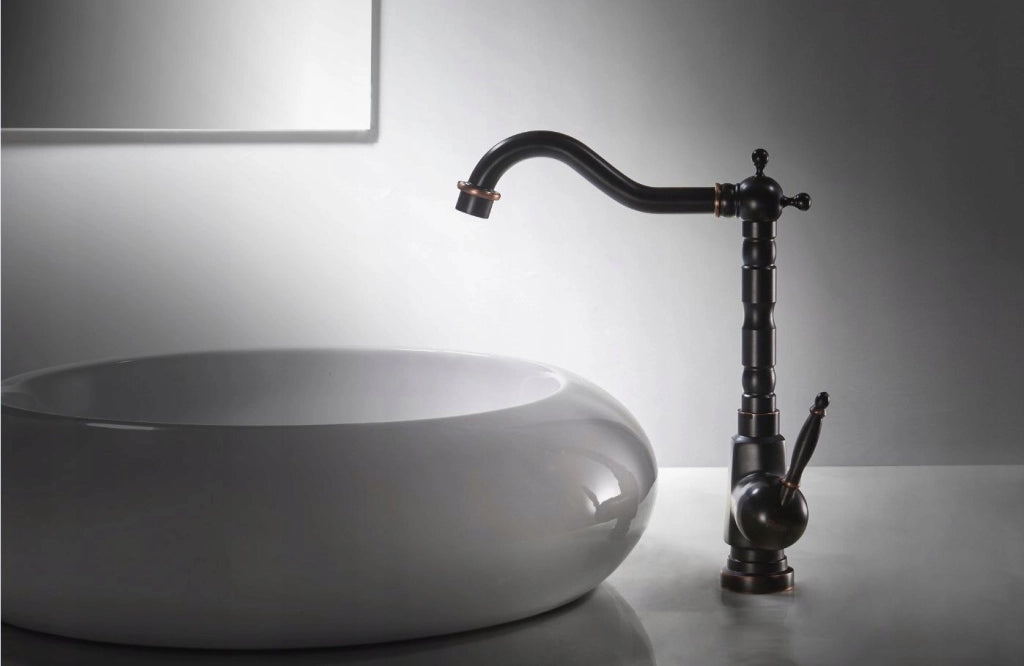 Rubinetto Da Lavabo Rea Bona Old Black High
