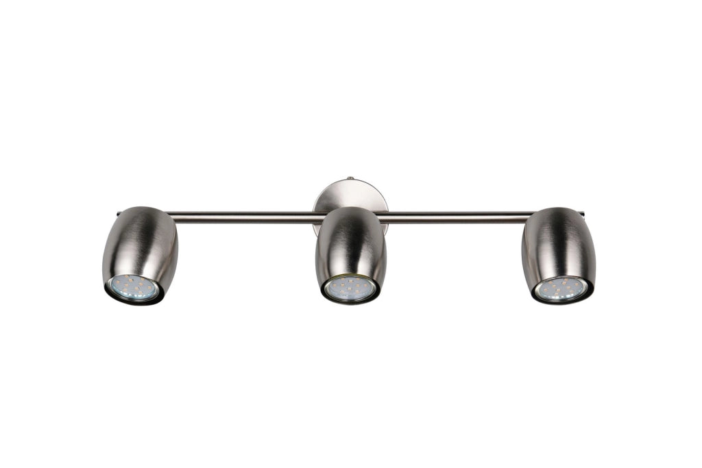 Faretto da soffitto a barra 3xGU10 argento NANCY RL