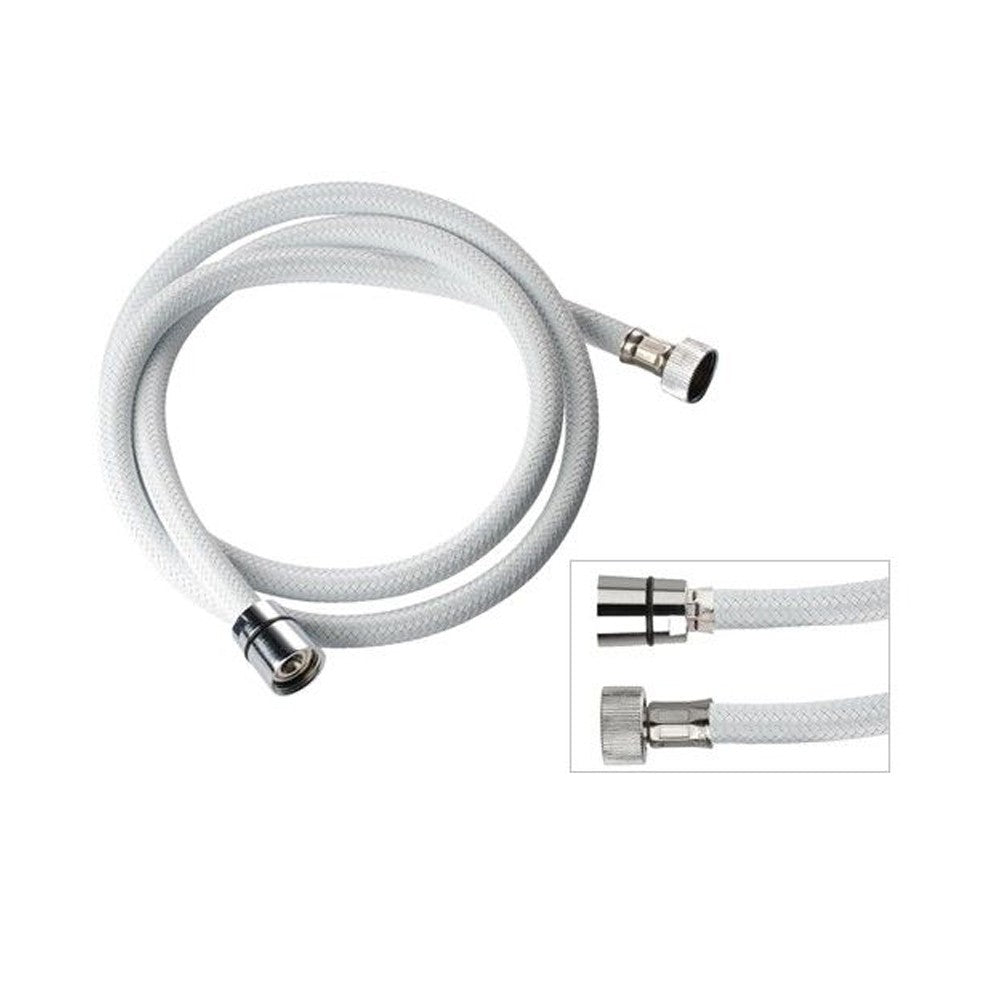 Flessibile per doccia in nylon bianco