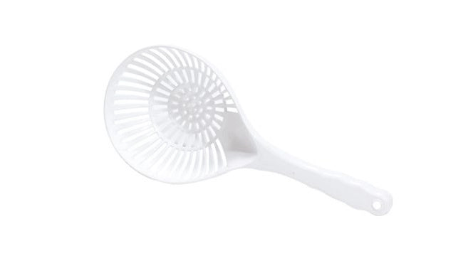 Mestolo Forato Colagnocchi Pescheria in Plastica Bianco 37,7 x 8 cm Ecoplast