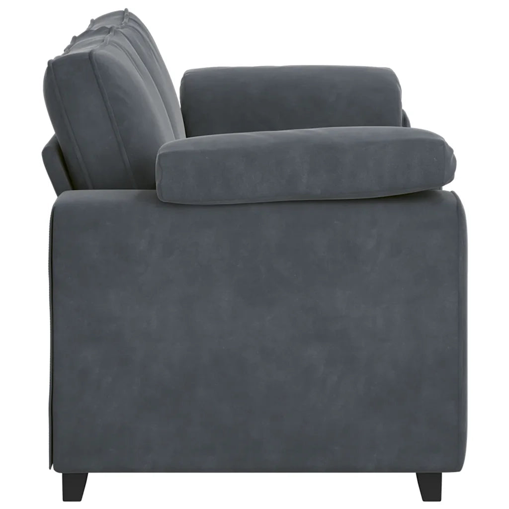 Divano Divanetto Grigio Scuro 180x77x82 cm in Velluto 4105268