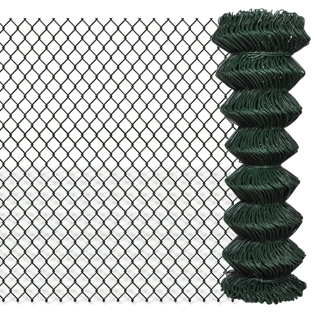 Recinzione a Rete in Acciaio 1,25x15 m Verde cod mxl 15102