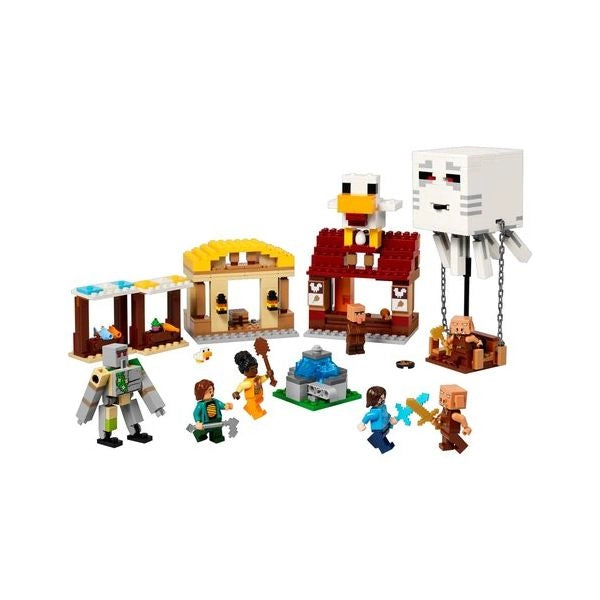 Attacco al villaggio del ghast-pallone lego 21273 minecraft