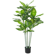 Pianta artificiale Calathea ¨C zephmum ¨C 150 cm vaso cemento 53 foglie