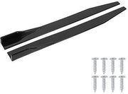 Kit di Spoiler Universale per Auto con Montaggio Fissaggio 2 Pezzi - Materiale Polypropilene - Lunghezza 120cm/47,2in - Skirt di Sostegno Lato