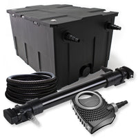 Set Filtro laghetto a 1 camera 60000l Chiarificatore UVC 72W 6ª serie Pompa NEO10000 80W Tubo