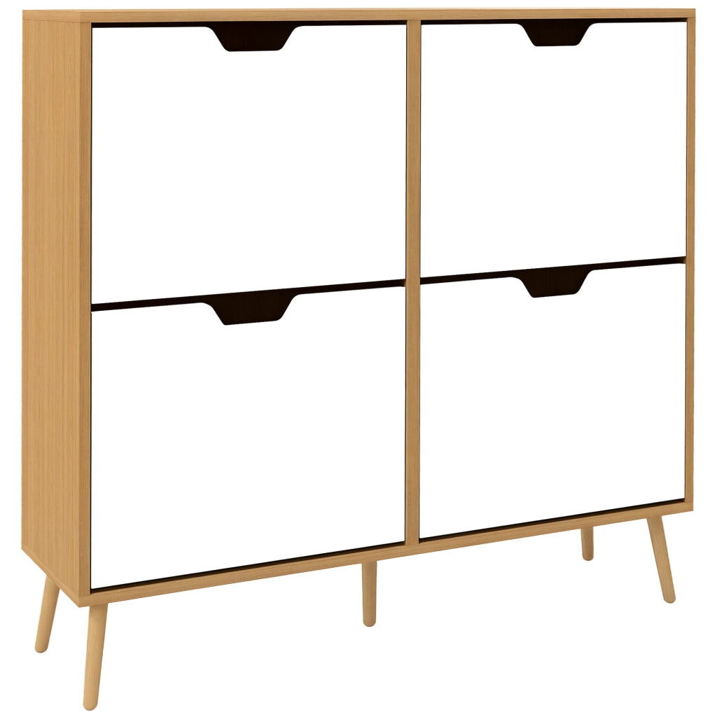 Mobile Scarpiera con Cassetti ¨C zephmum ¨C Bianco Pino 95x26x95