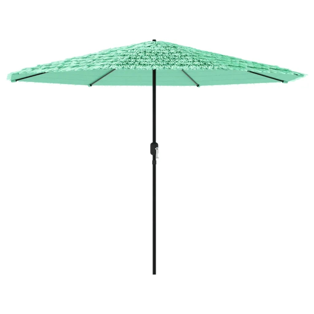 Ombrellone Giardino-Ombrello da Balcone con Palo in Acciaio Verde 388x388x248 cm