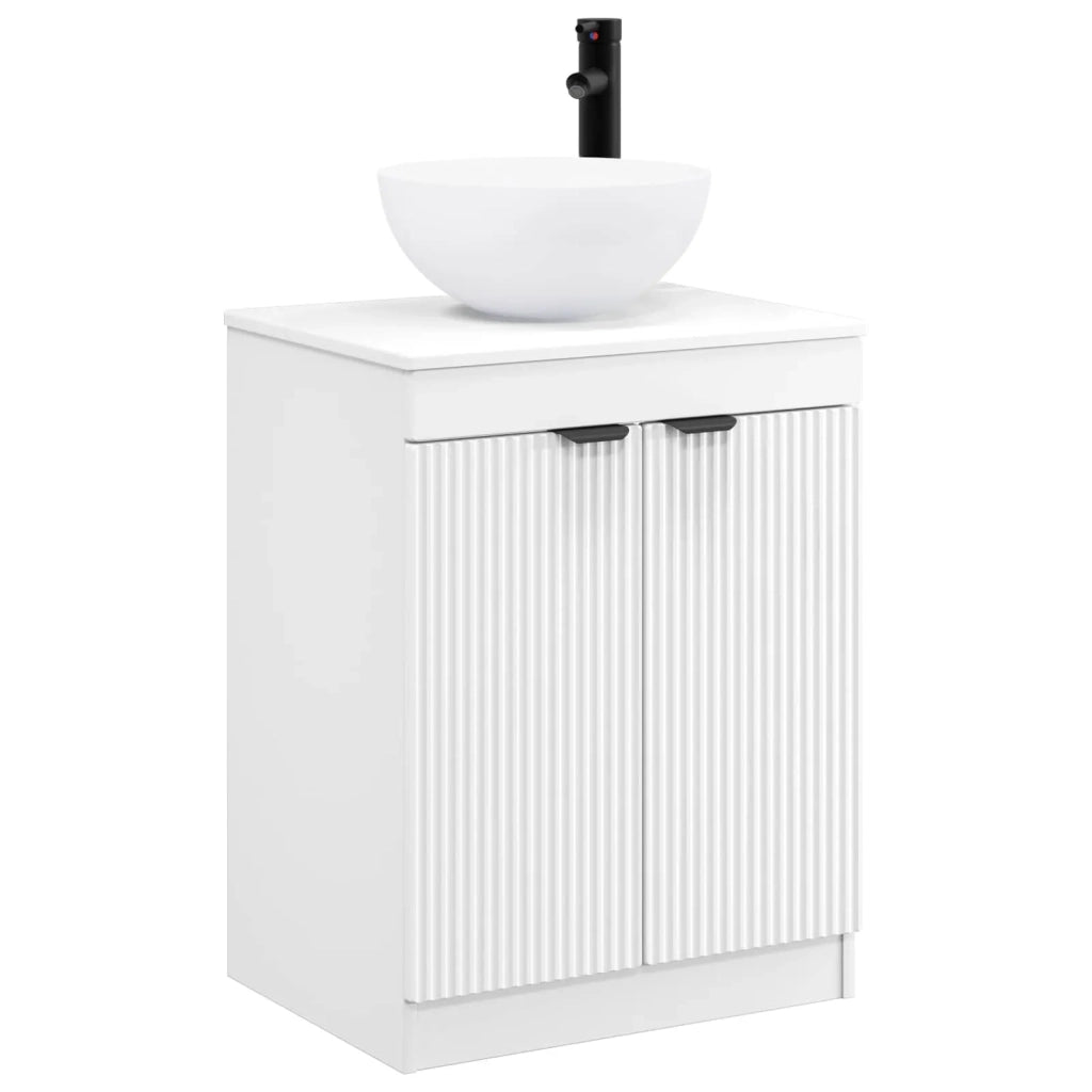 Set di mobili per il bagno Bianco Legno ingegnerizzato 3404204