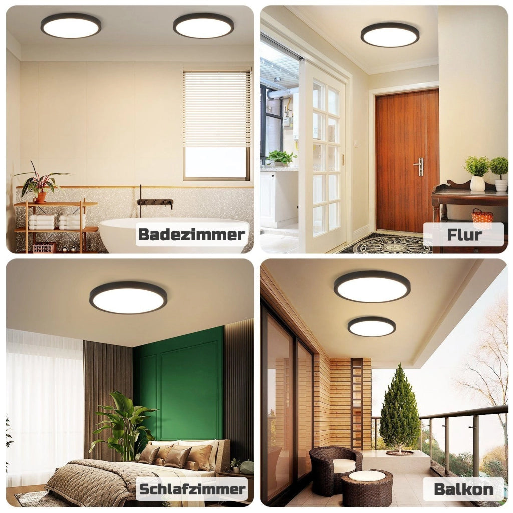 ZMH Lampada da soffitto a LED IP44 per soggiorno e corridoio - Illuminazione