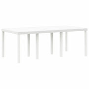 Tavolo da Giardino | Tavolino da esterno Bianco 200 x 100 x 73 cm polyrattan