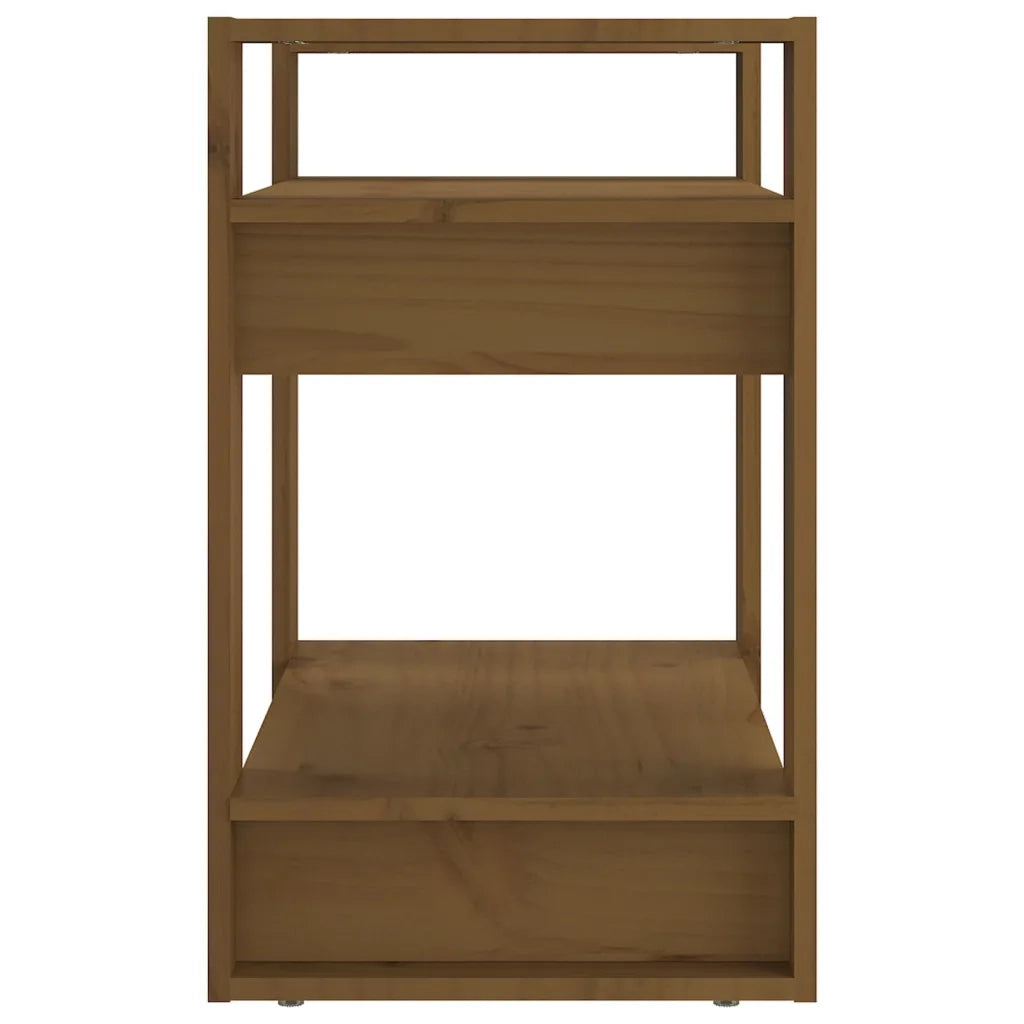 Libreria/Divisorio Ambrato 60x35x57 cm in Legno Massello 813877
