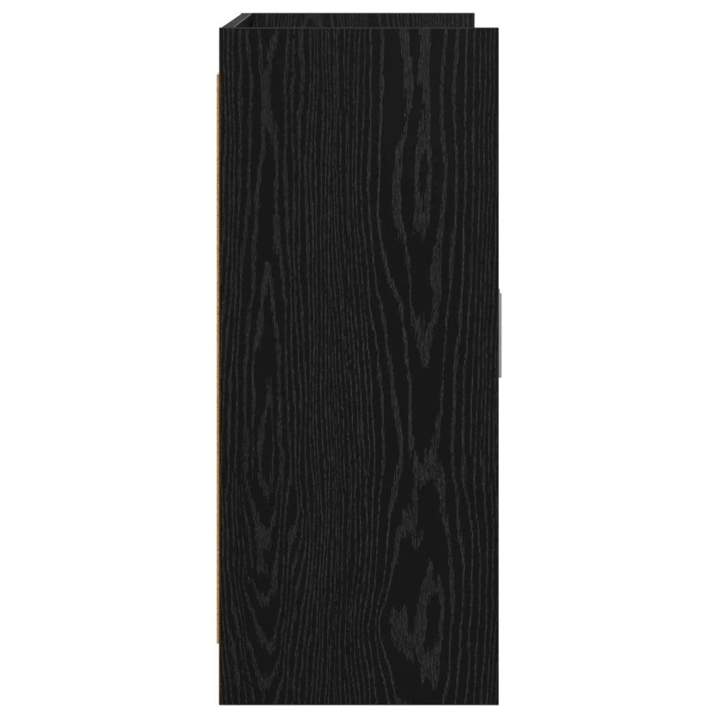 Credenza Rovere Nero 98,5 x 33 x 80 cm Legno ingegnerizzato 8011124