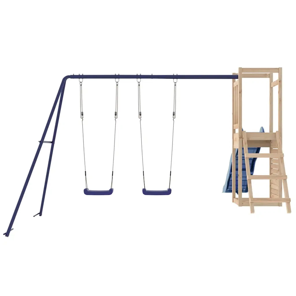 Set da Gioco da Esterno in Legno Massello di Pino CFW7874952