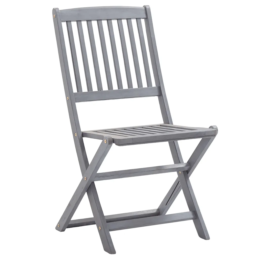 Sedie da Giardino Pieghevoli 8 pz con Cuscini Massello Acacia cod mxl 8552