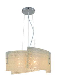 Lampada a Sospensione da Interno  E27 in Metallo Bianco