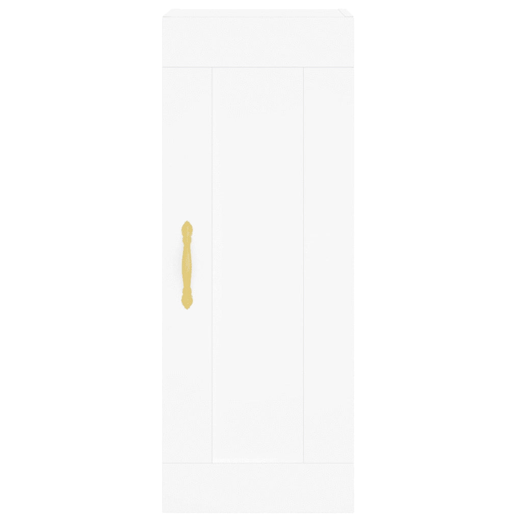 Credenza Bianca 34,5x34x180 cm in Legno Multistrato 3200241