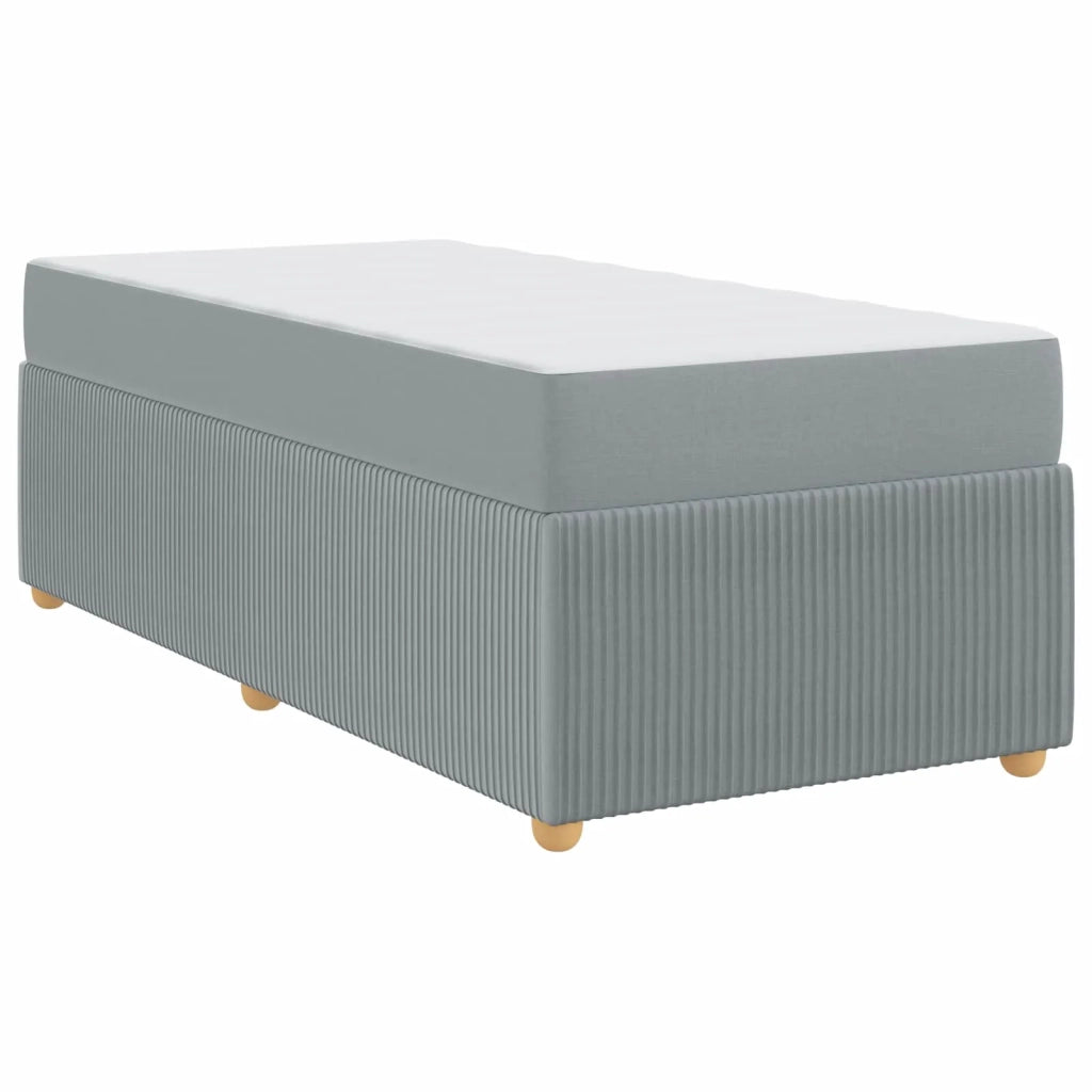 Struttura del letto Grigio chiaro 90 x 200 cm Tessuto 3398340
