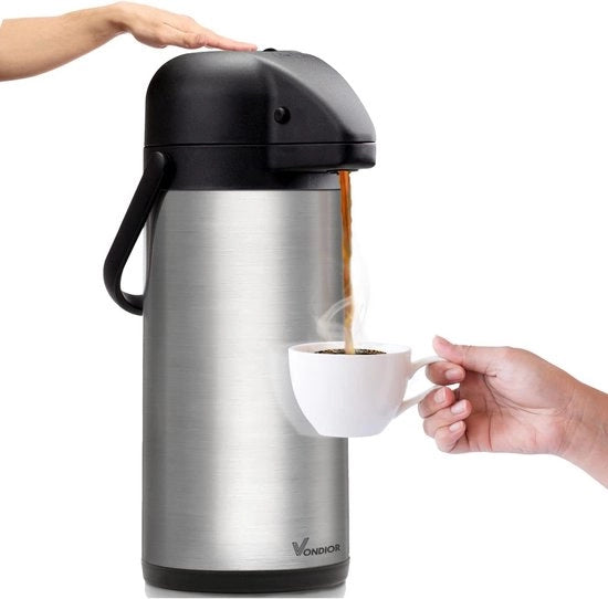 Karaffa per caffè professionale da 3 litri - Termos di acciaio inossidabile isolato - Adatto per bevande festive