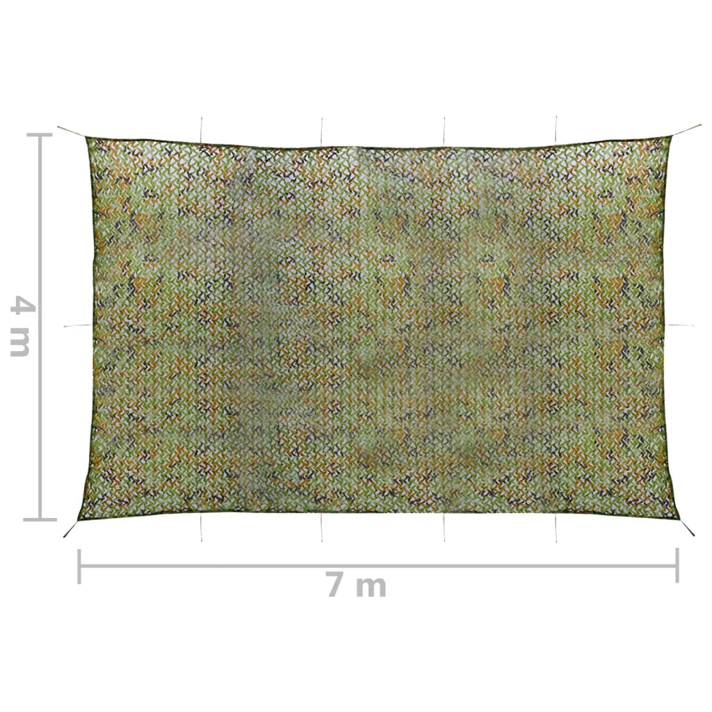Rete Mimetica con Custodia 4x7 m Verde CFW1150017