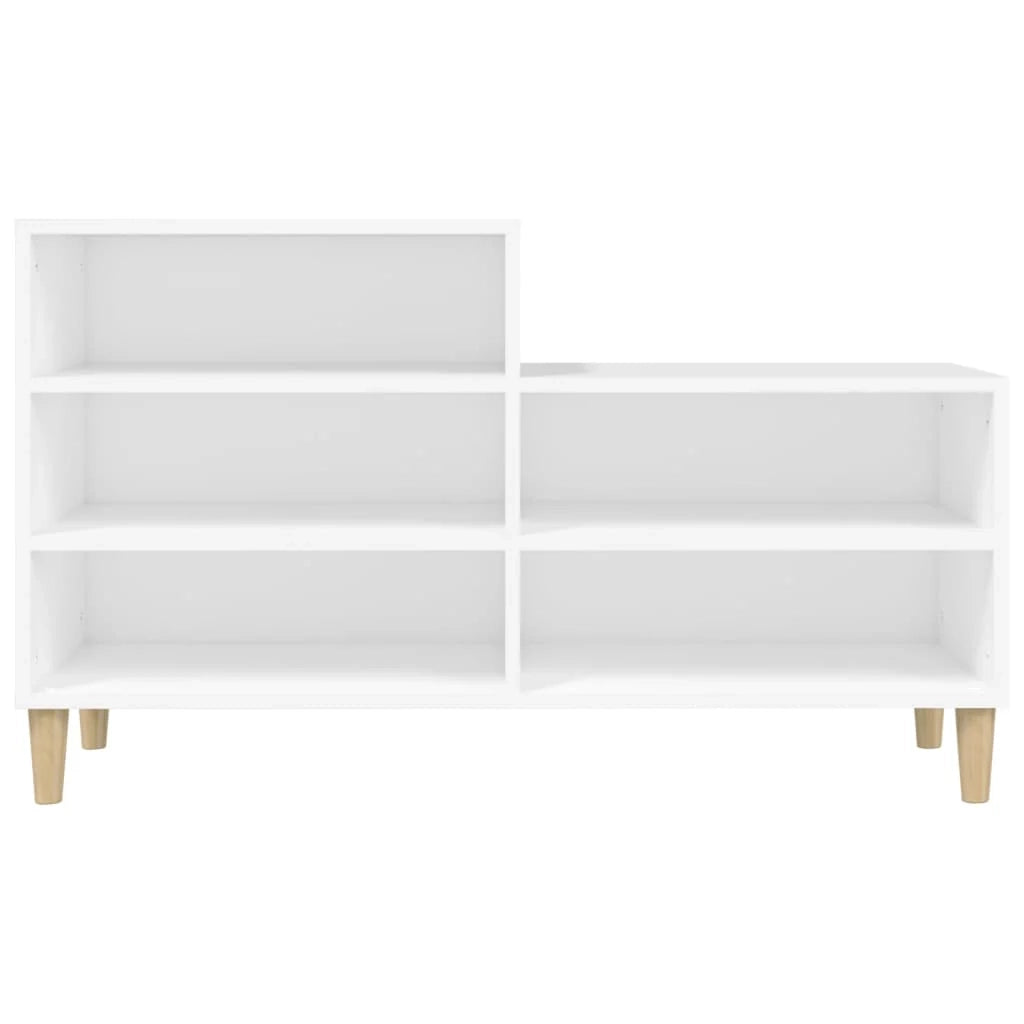 Scarpiera mobile contenitore per scarpe mobile per ingresso/corridoio/soggiorno 102 x 36 x 60 cm legno ingegnerizzato bianco 02_0021425