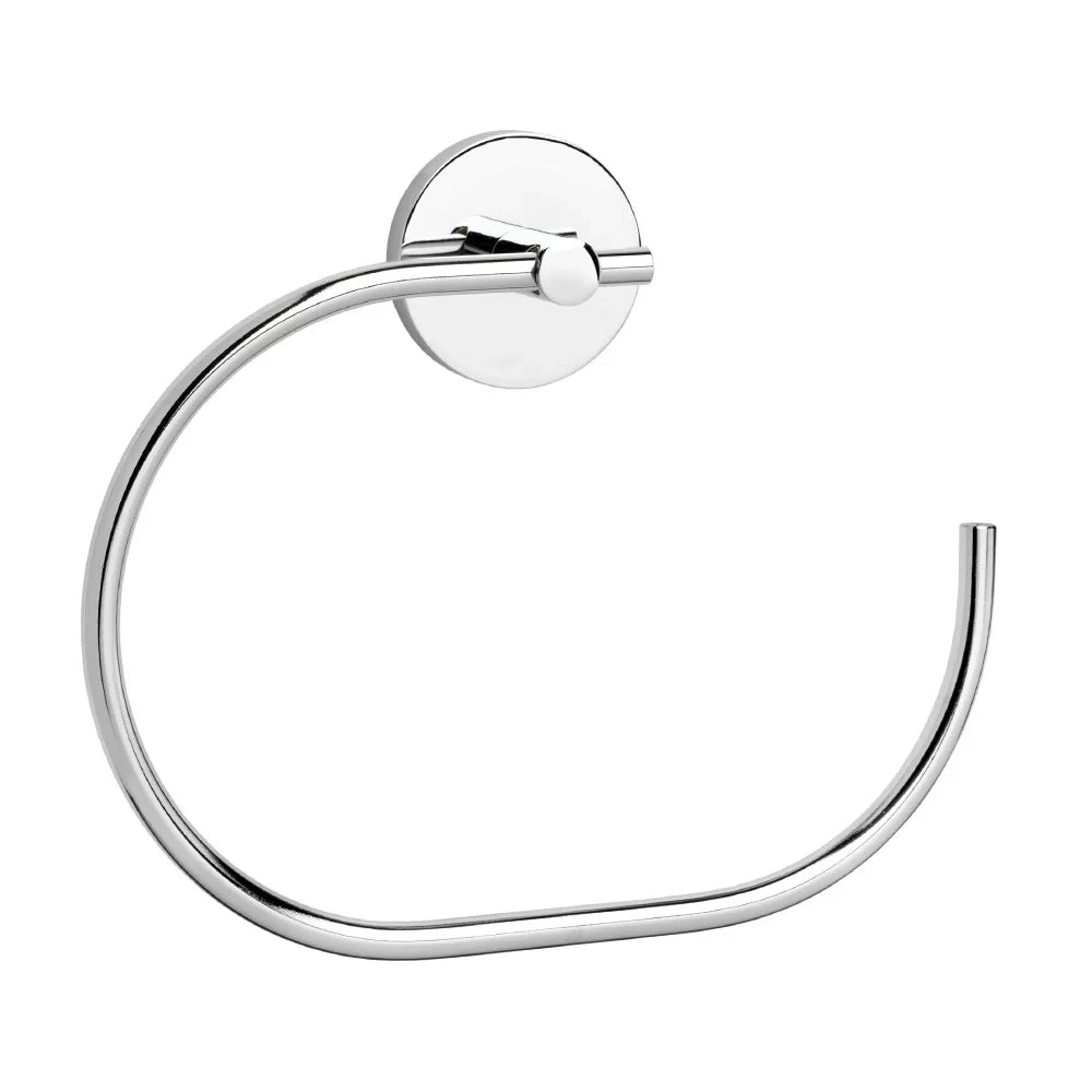 Porta salviette ad anello da muro serie nexos - fissaggio incollo o viti