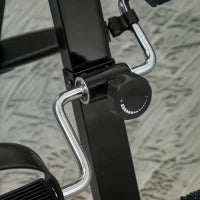 Cyclette per Riabilitazione Gambe e Braccia Pieghevole, Schermo LCD e Altezza Manubrio Regolabile, Nero