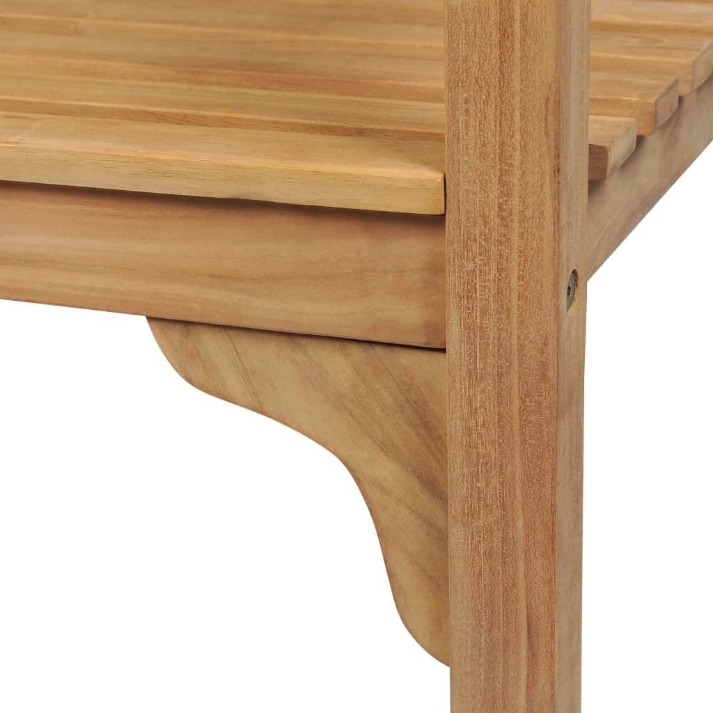 Panca da giardino mobili da esterno per patio terrazza 228 x 62,5 x 90 cm legno massello di teak 02_0011303