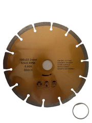 DISCO DIAMANTATO TAGLIO MARMO CEMENTO MATTONI PIETRA SEGA CIRCOLARE Ø180mm 31628