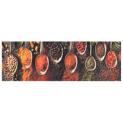 Tappeto da Cucina Lavabile Cucchiai e Spezie 60x180 cm Velluto 136544