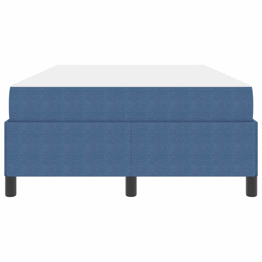 Struttura del letto con materasso Blu 120 x 200 cm Tessuto