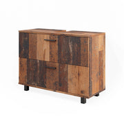 Vicco Mobile sottolavabo per bagno Rovere rustico 80 x 60 cm con 2 cassetti