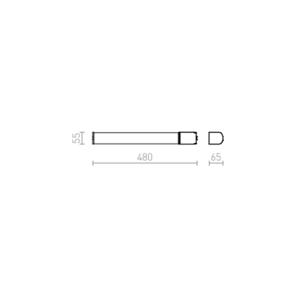 Lampada applique bagno FLORIO 49 bianco 230V LED 8W IP44 3000K
