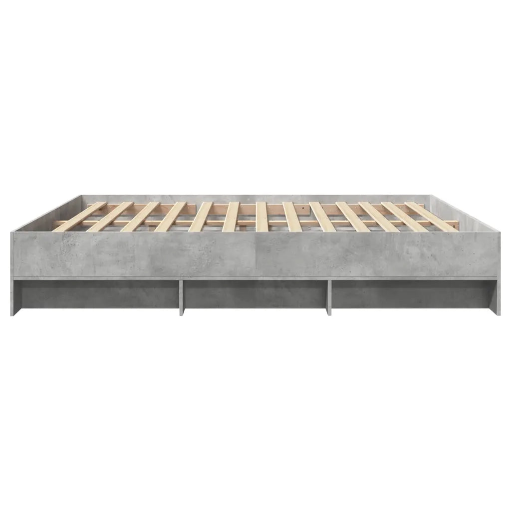 Giroletto senza Materasso Grigio Cemento 180x200 cm Truciolato