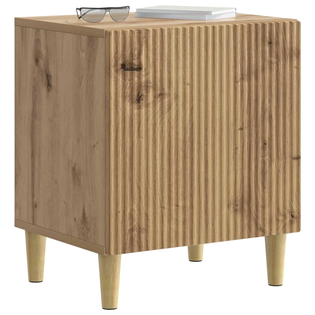 Armadio da Notte 2 pcs Rovere Artigianale 43 x 34,5 x 50 cm