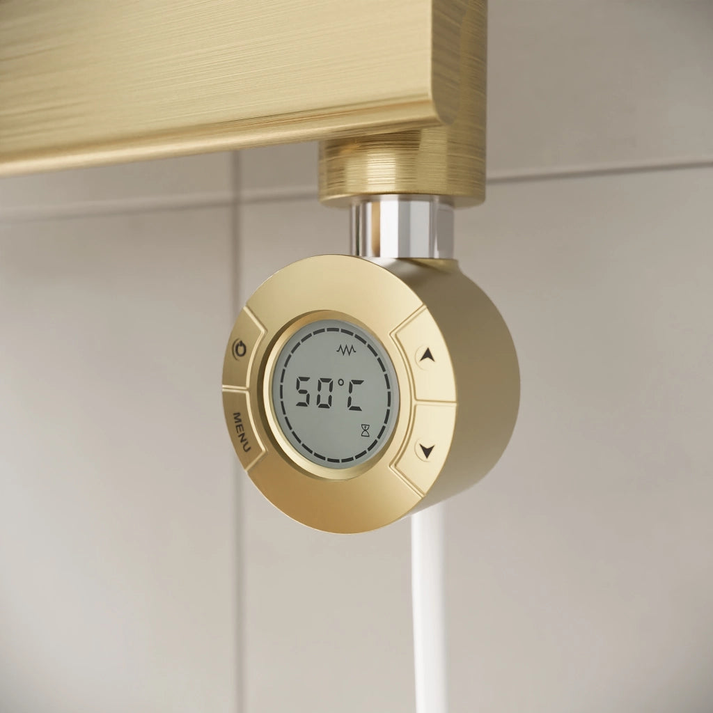 Termoarredo elettrico 800x500 oro spazzolato interasse 450 | Andromeda